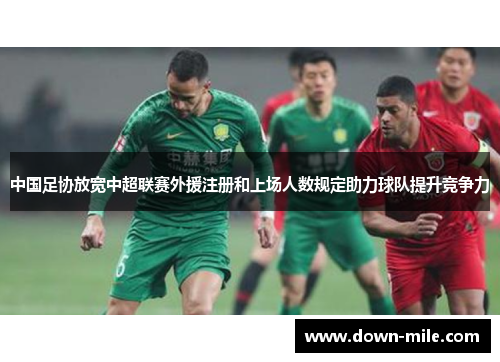 中国足协放宽中超联赛外援注册和上场人数规定助力球队提升竞争力